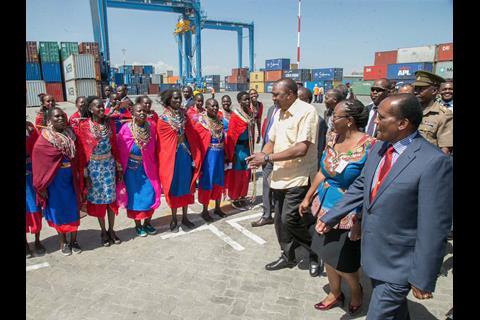 President Kenyatta inaugurated the upgraded Inland Container Depot at Embakasi in Nairobi on December 16.